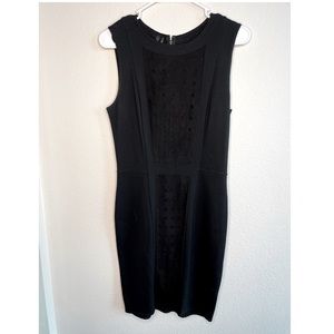 Black 7 For All Mankind Dress With Slimming Accent